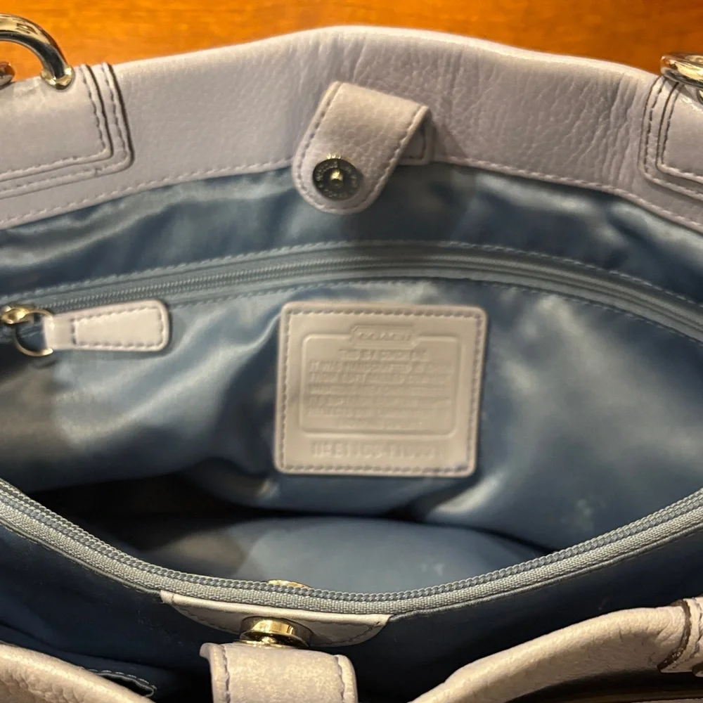 Coach Lilac Leather Penelope Tote‎